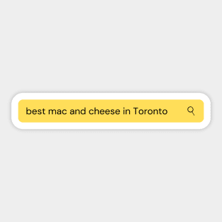 Mac and Cheese Search Sticker